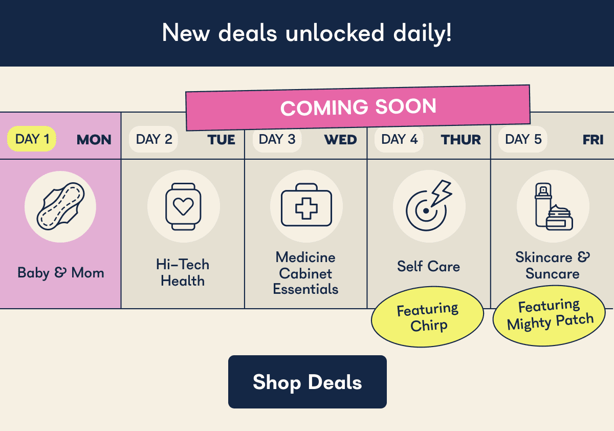 New deals unlocked daily!