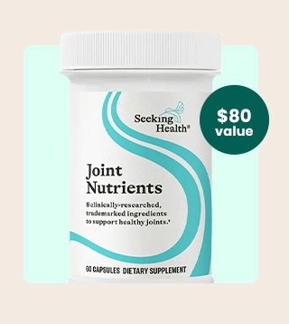 Joint Nutrients by Seeking Health. A $80 value! Code: FREEJOINT. Get my Gift.