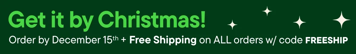 Get it by Christmas! Order by 12/15