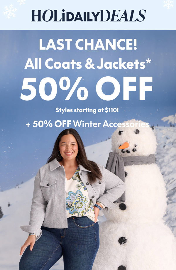Coats & Jackets 50% Off