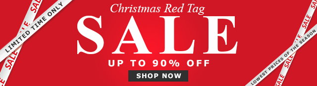 Christmas Red Tag Sale | Up to 90% Off