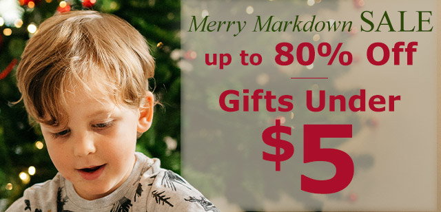 Merry Markdown Sale | Up to 80% Off | Gifts Under $5