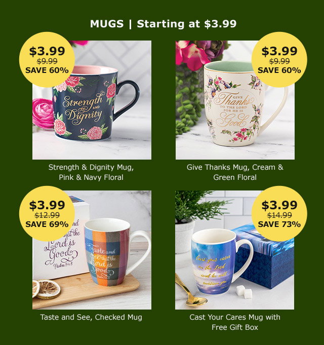 Mugs | Starting at $3.99