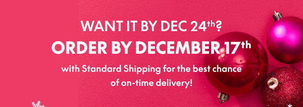 Order by Dec 17th