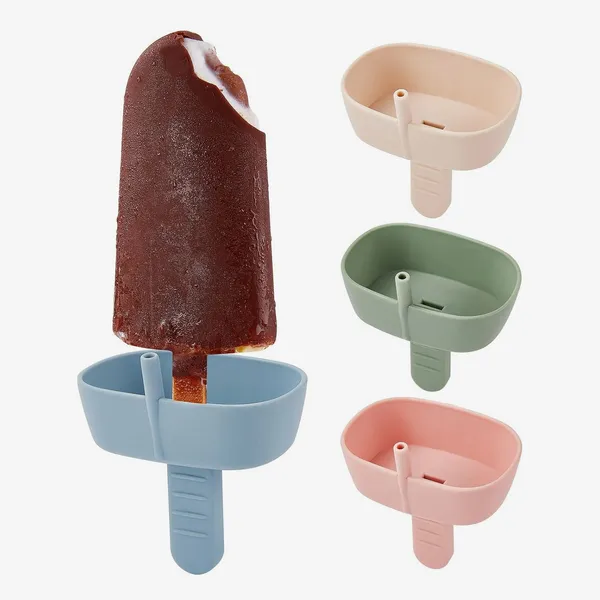 Drip-Free Silicone Popsicle Holders, 4-Pack