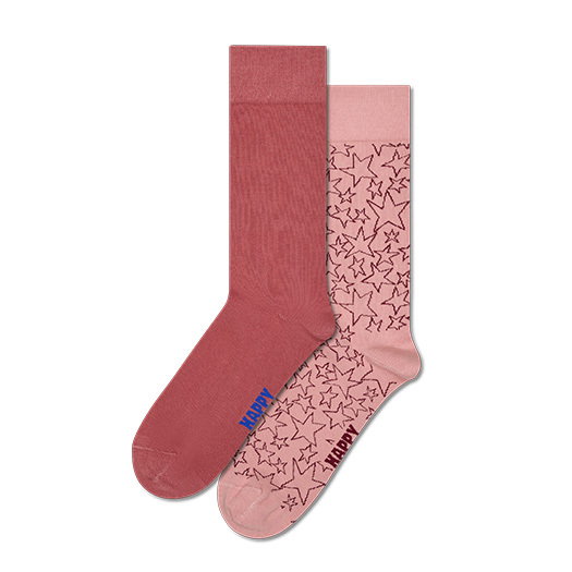 2-Pack Star Natural Dye Socks