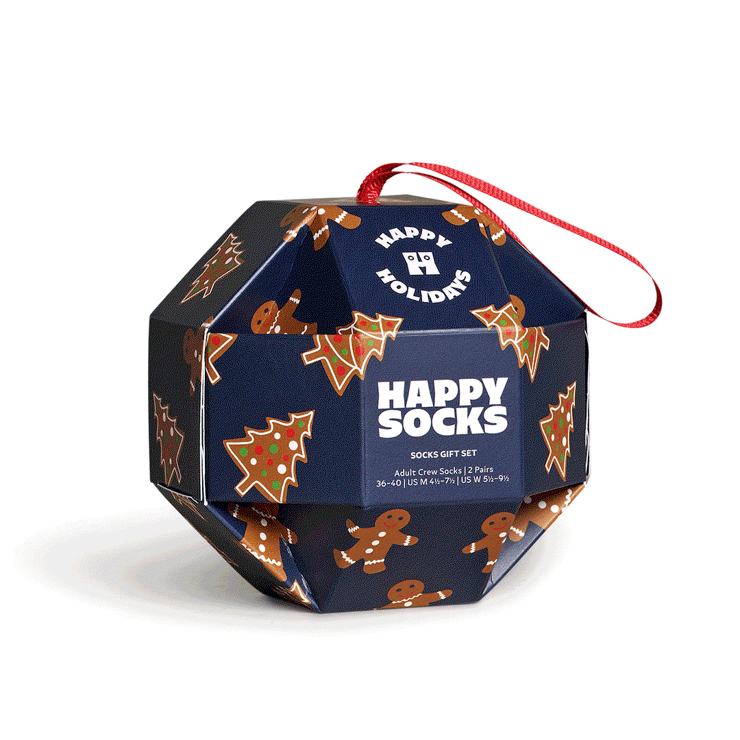 1-Pack Gingerbread Cookies Socks Gift Set