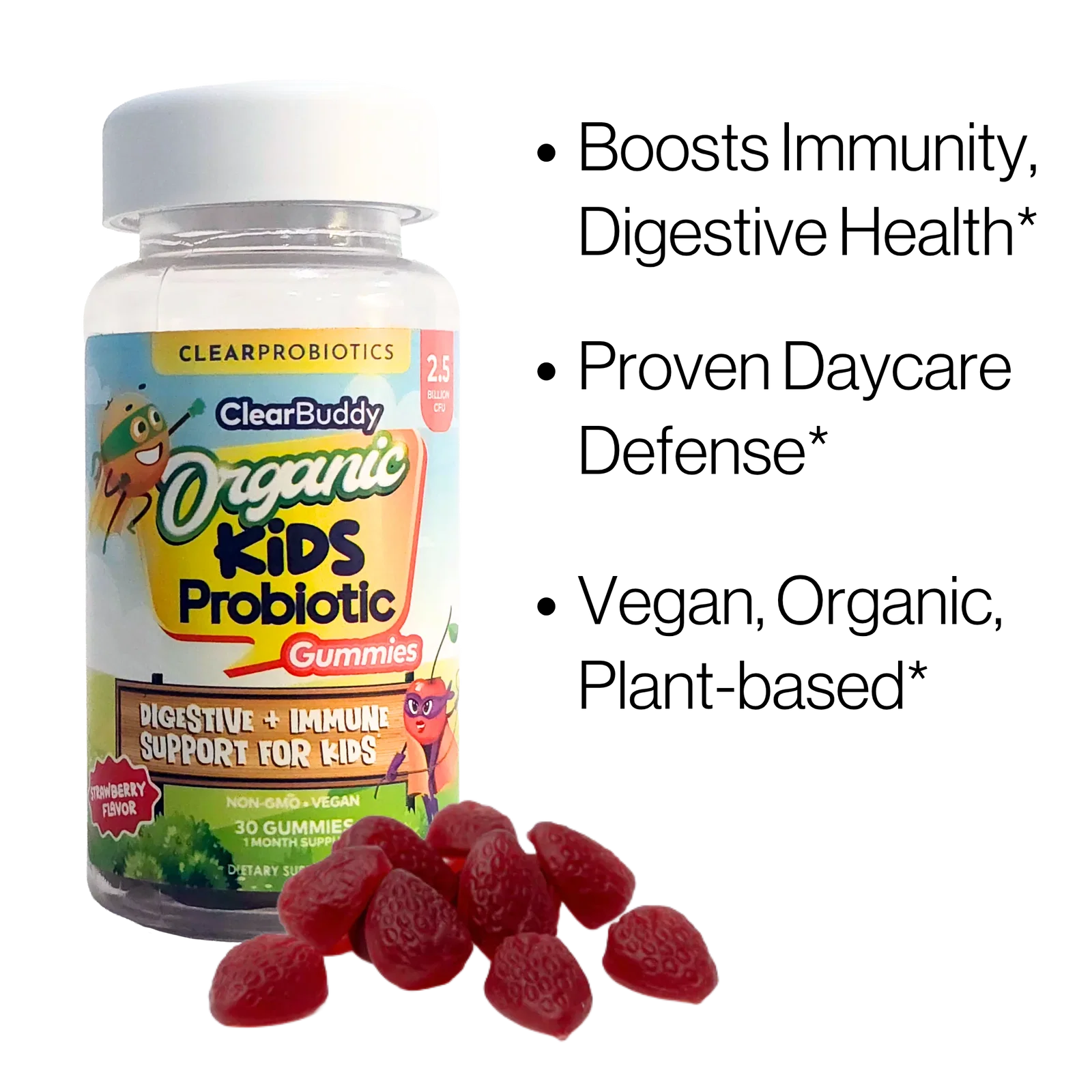 Image of Clear Buddy Organic Kids Probiotic Gummies