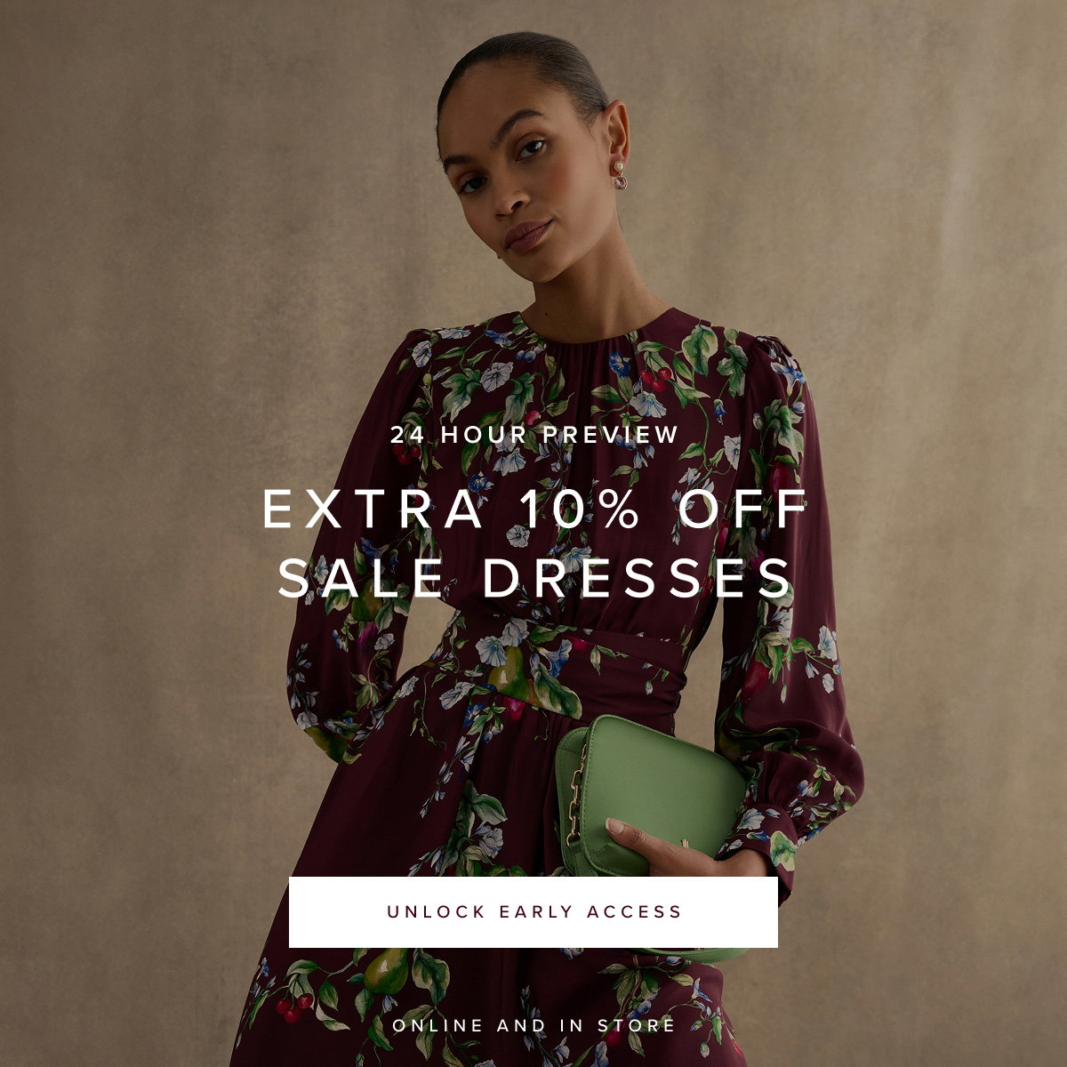 24hr preview: EXTRA 10% OFF SALE DRESSES.