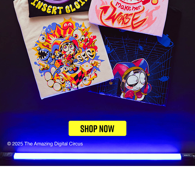 HT and The Amazing Digital Circus. Shop Now