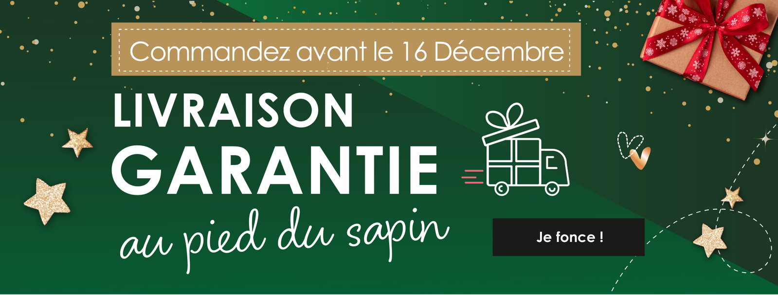 Livraison garantie au pied du sapin