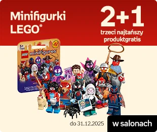 Minifigurki LEGO 2+1, trzeci najtańszy produkt gratis, w salonach do 31.12.2025