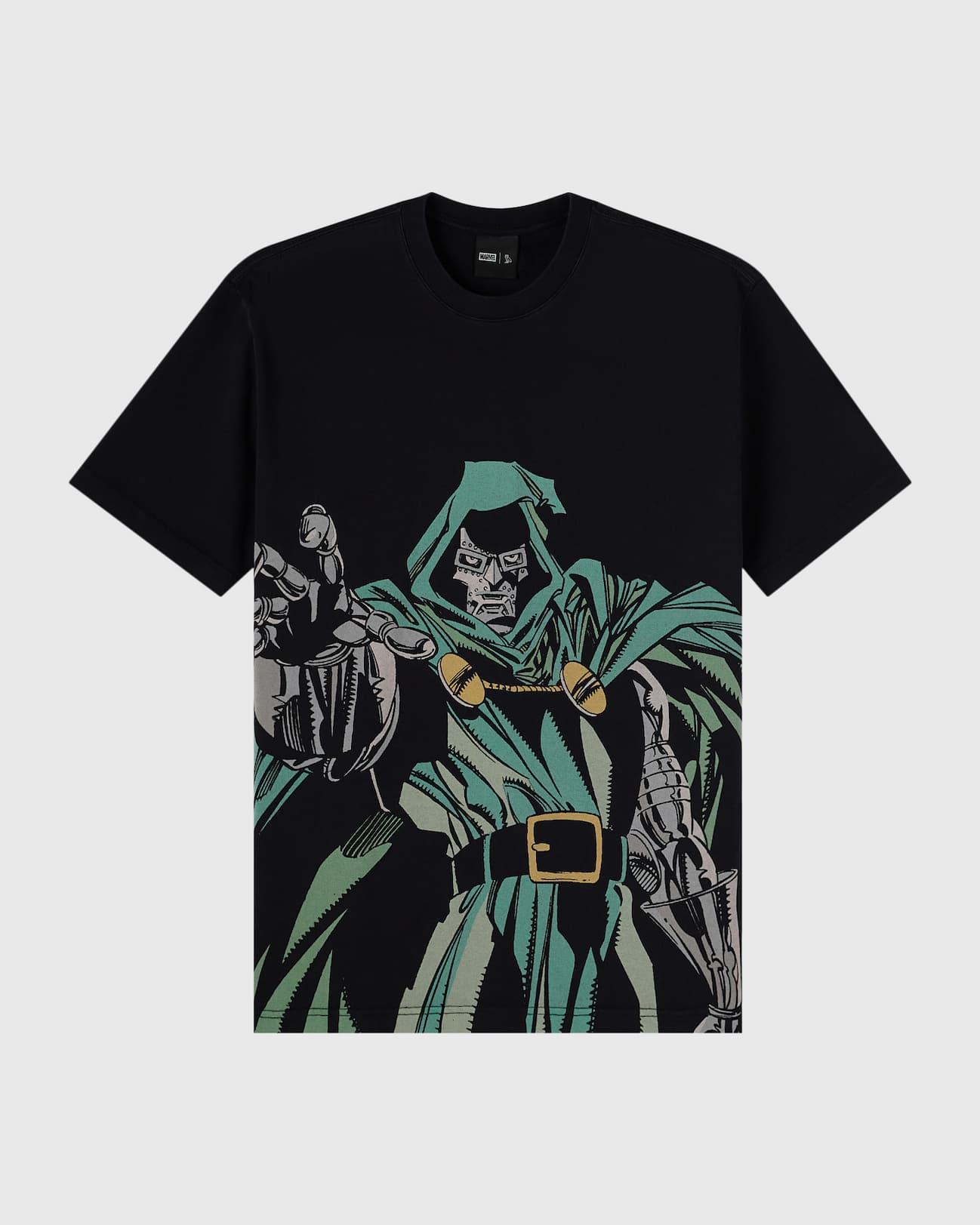 Marvel Dr. Doom Masthead Tee - Fade Out Black