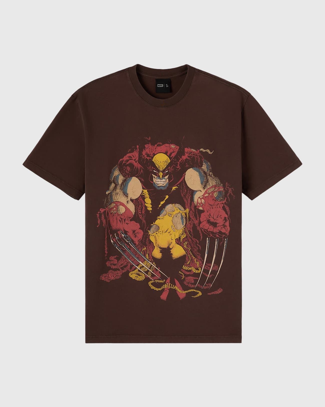 Marvel Wolverine Masthead Tee - Fade Out Brown