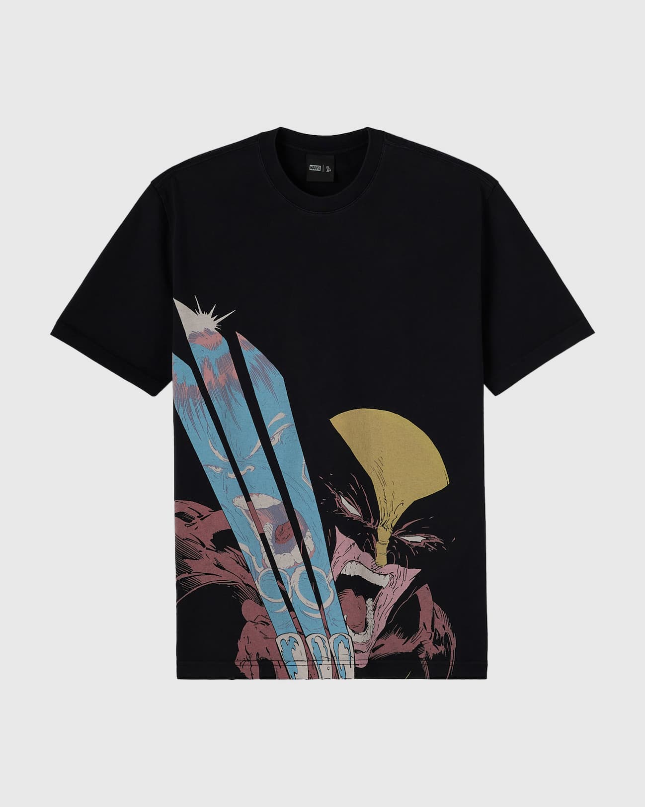 Marvel Wolverine Masthead Tee - Fade Out Black