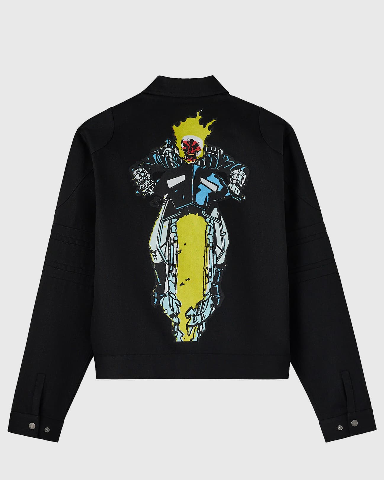 Marvel Ghost Rider Denim Moto Jacket - Black Rigid