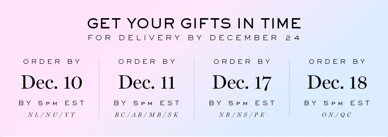 Get Your Gifts in Time