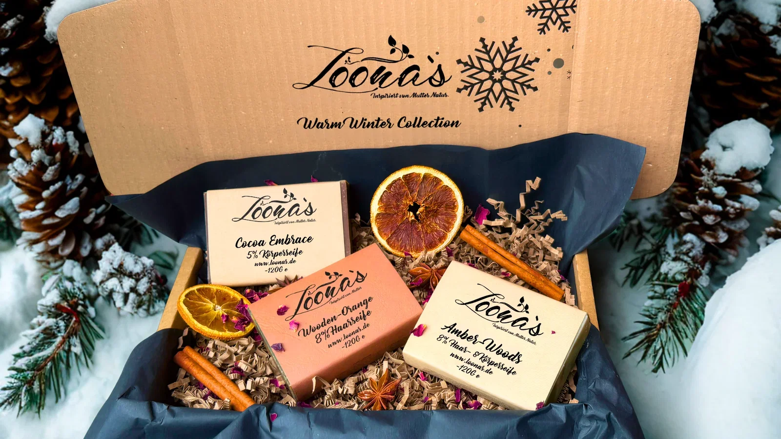 Image of NEU: Warm Winter Collection (3 Seifen als Geschenkbox)