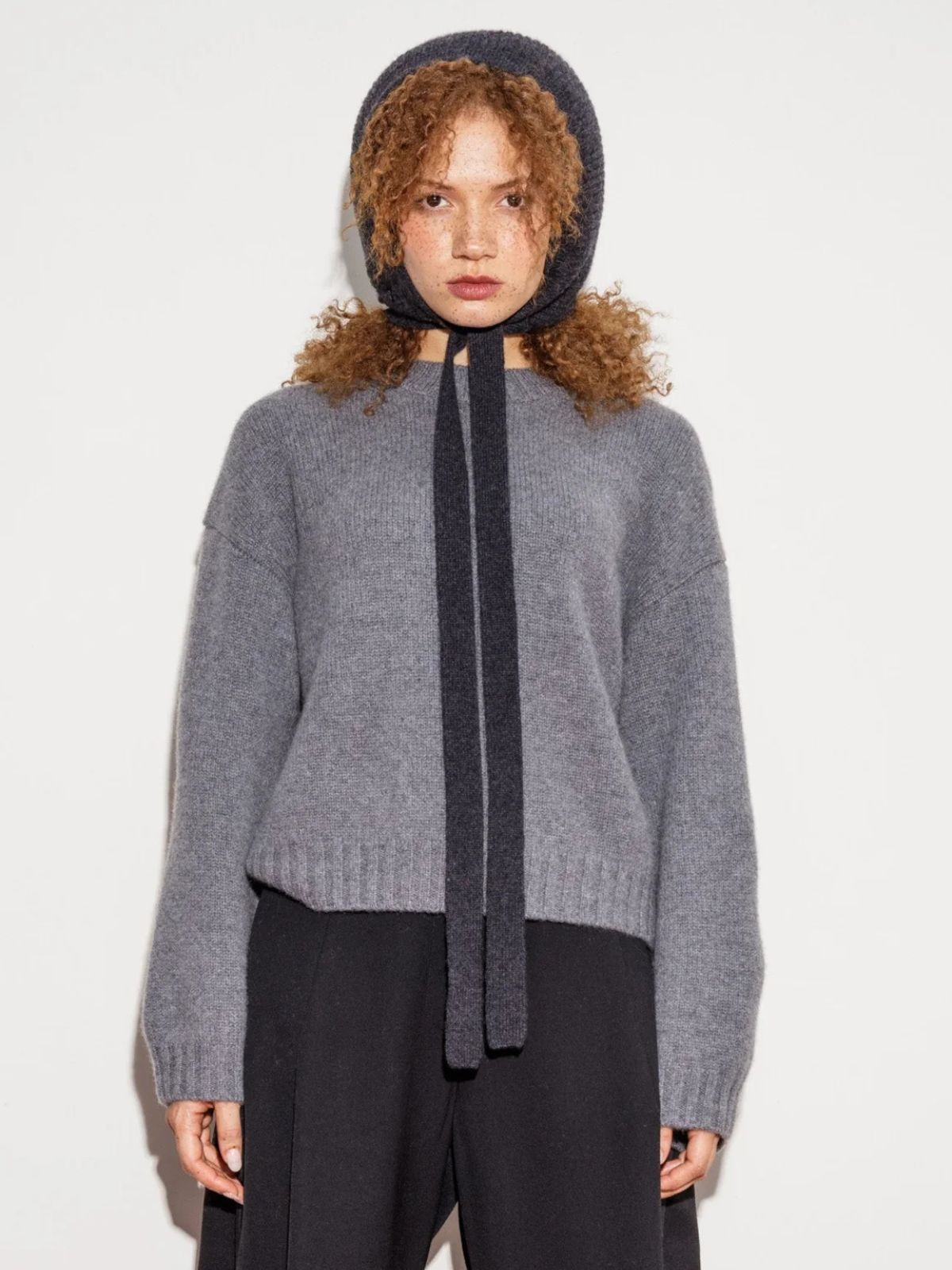 Cashmere Bonnet Hat - Charcoal KILTANE  Regular price£65.00