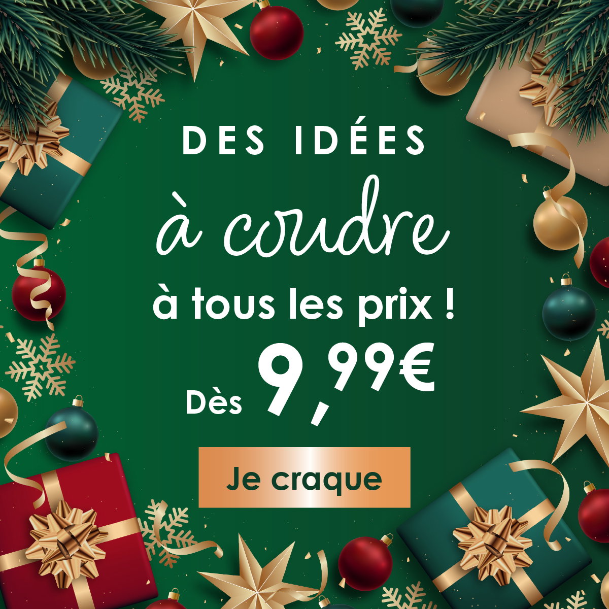 Des idées à coudre à tous les prix ! Dès 9.99€