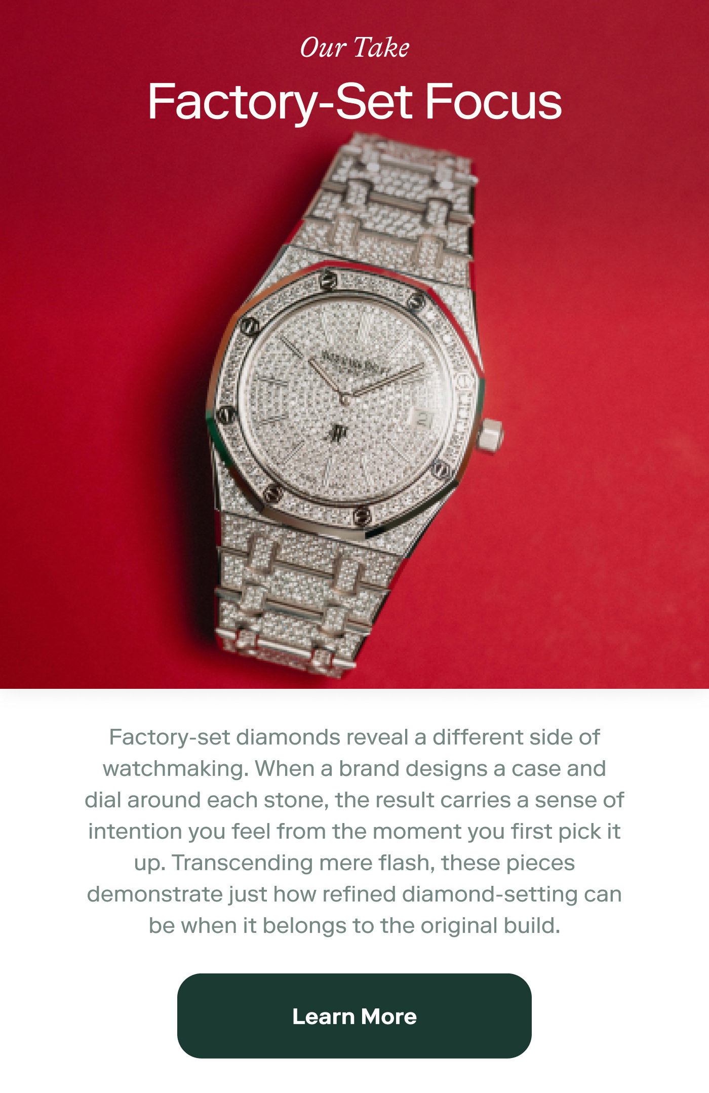 Key Focus Diamond Bezel: Why do diamonds belong in serious watchmaking? | Milled
