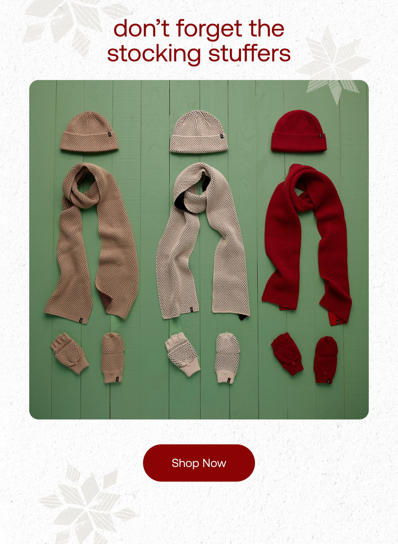don't forget the stocking stuffers