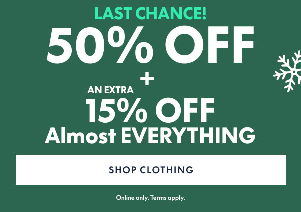 50% Off + Extra 15% Off