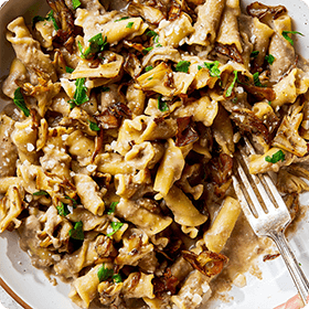 Triple Mushroom Pasta