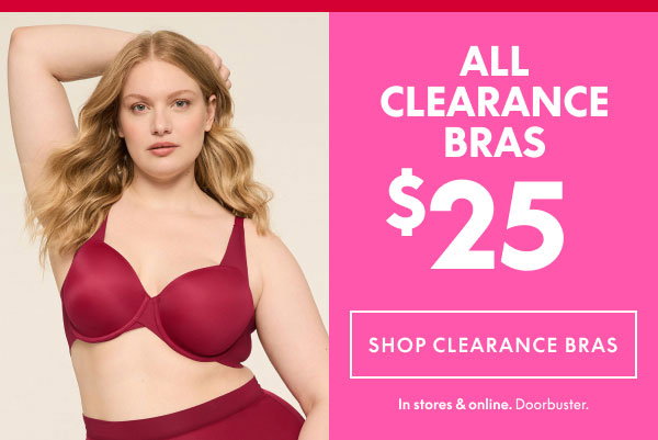 Clearance Bras from $25