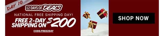 DAY 10 | 12 DAYS OF DEALS | FREE 2-DAY SHIPPING ON $200 | SHOP NOW