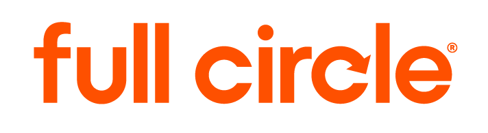 Orange Full Circle logo lockup