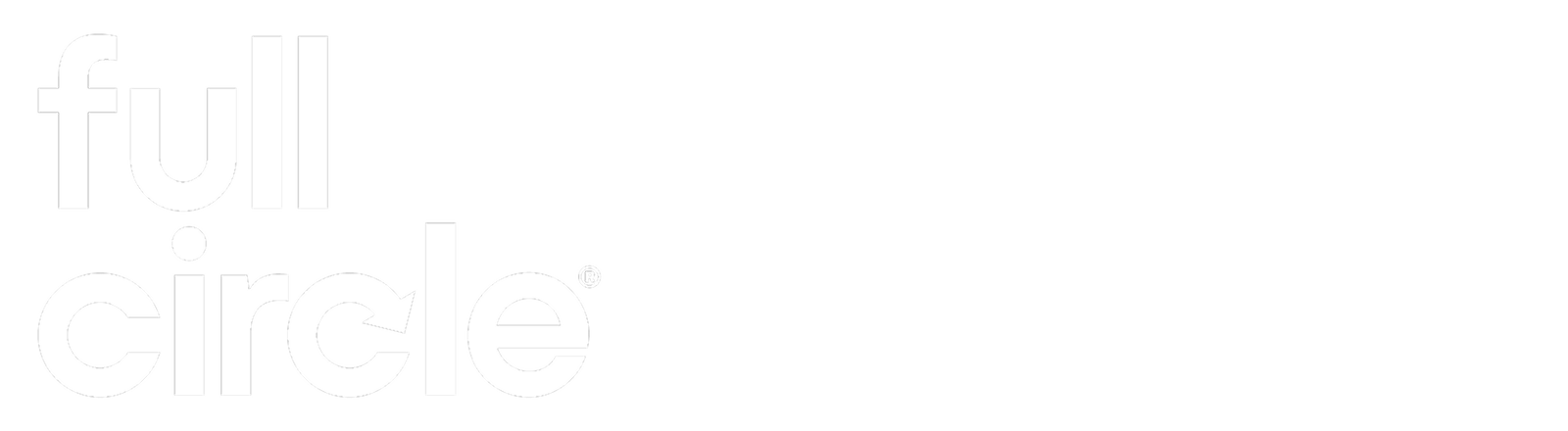 Full Circle white logo on orange banner