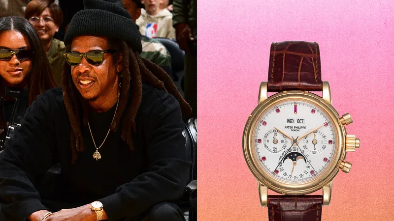 Image may contain: Jay-Z, Wristwatch, Arm, Body Part, Person, Accessories, Sunglasses, Adult, Face, Head, and Photography