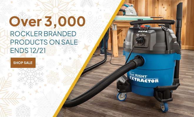 over 3,000 Rockler Branded Products on Sale - Ends 12/21
