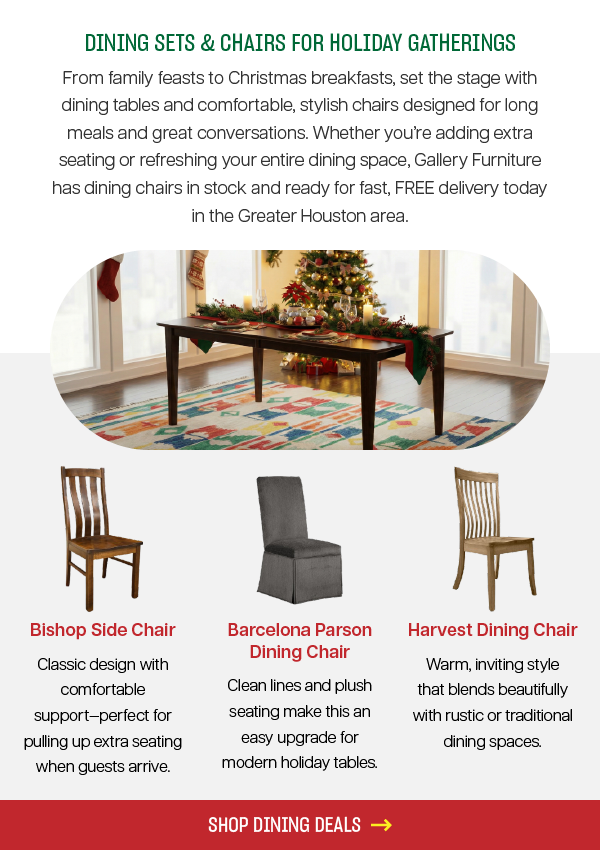 Dining Sets & Chairs for Holiday Gatherings