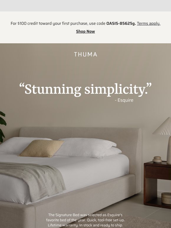 Award-winning minimalism.