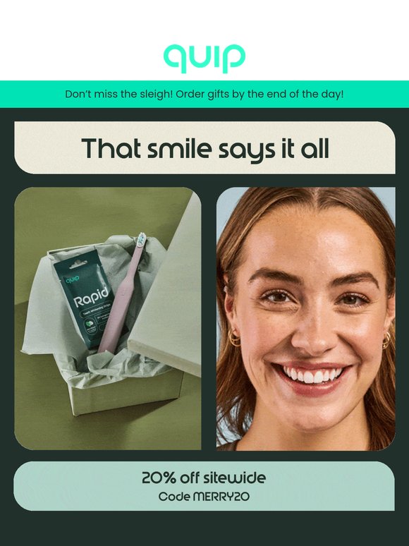 Final hours! 20% off + holiday delivery