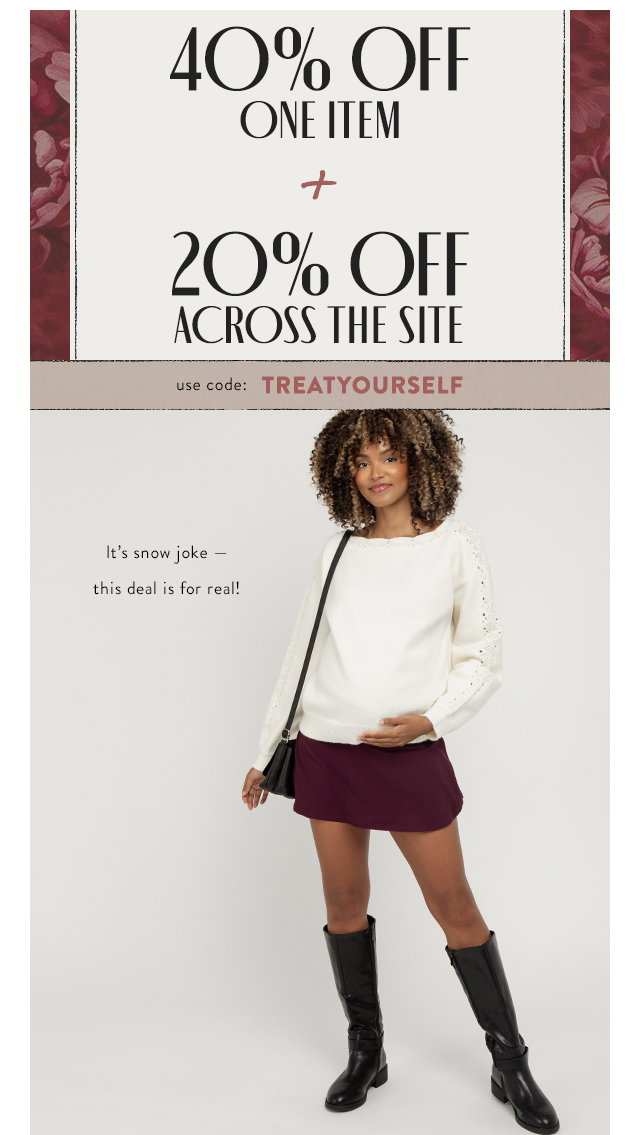 40% Off One Item + 20% Off Across The Site