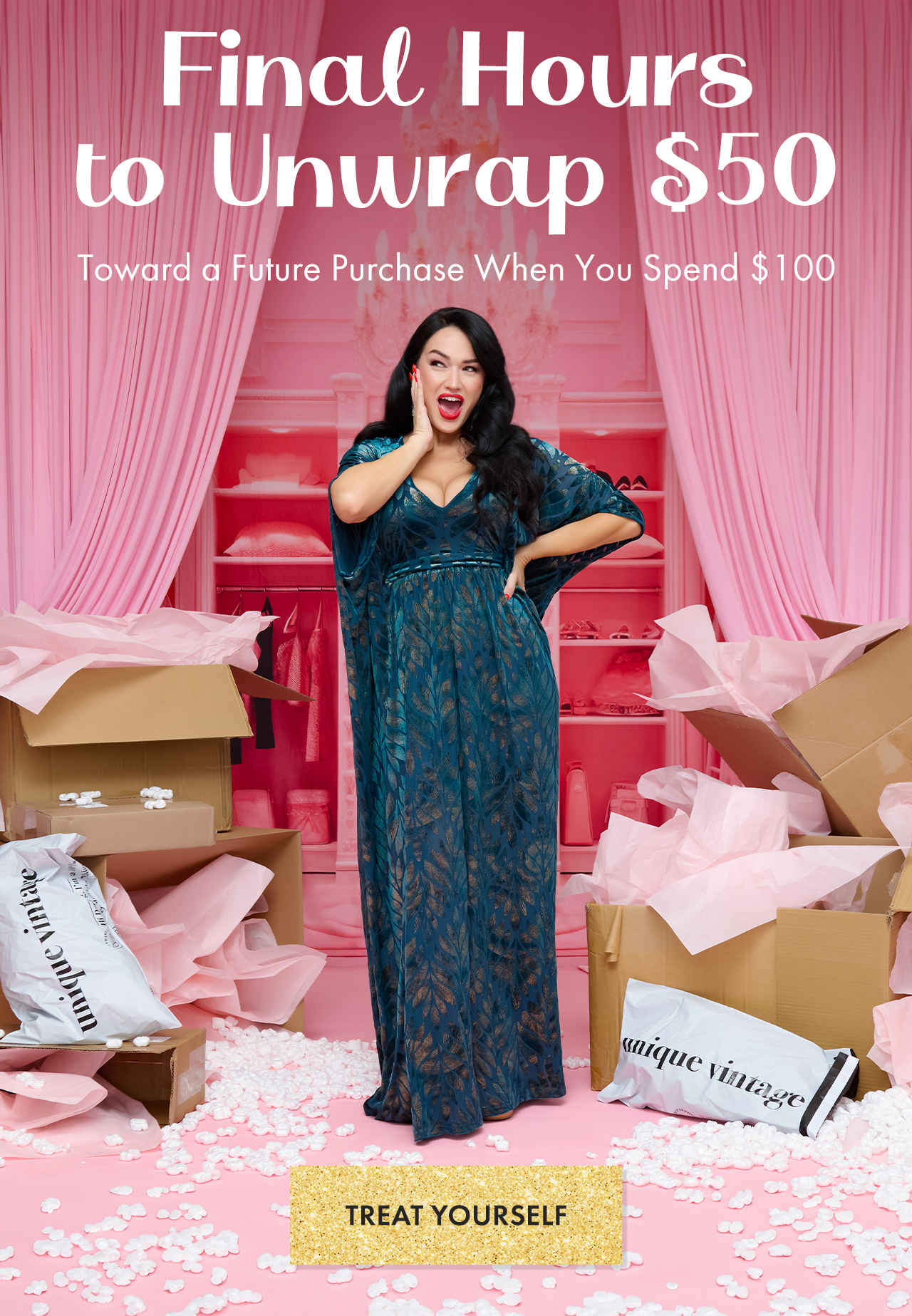 LAST DAY to Get $50 When You Spend $100