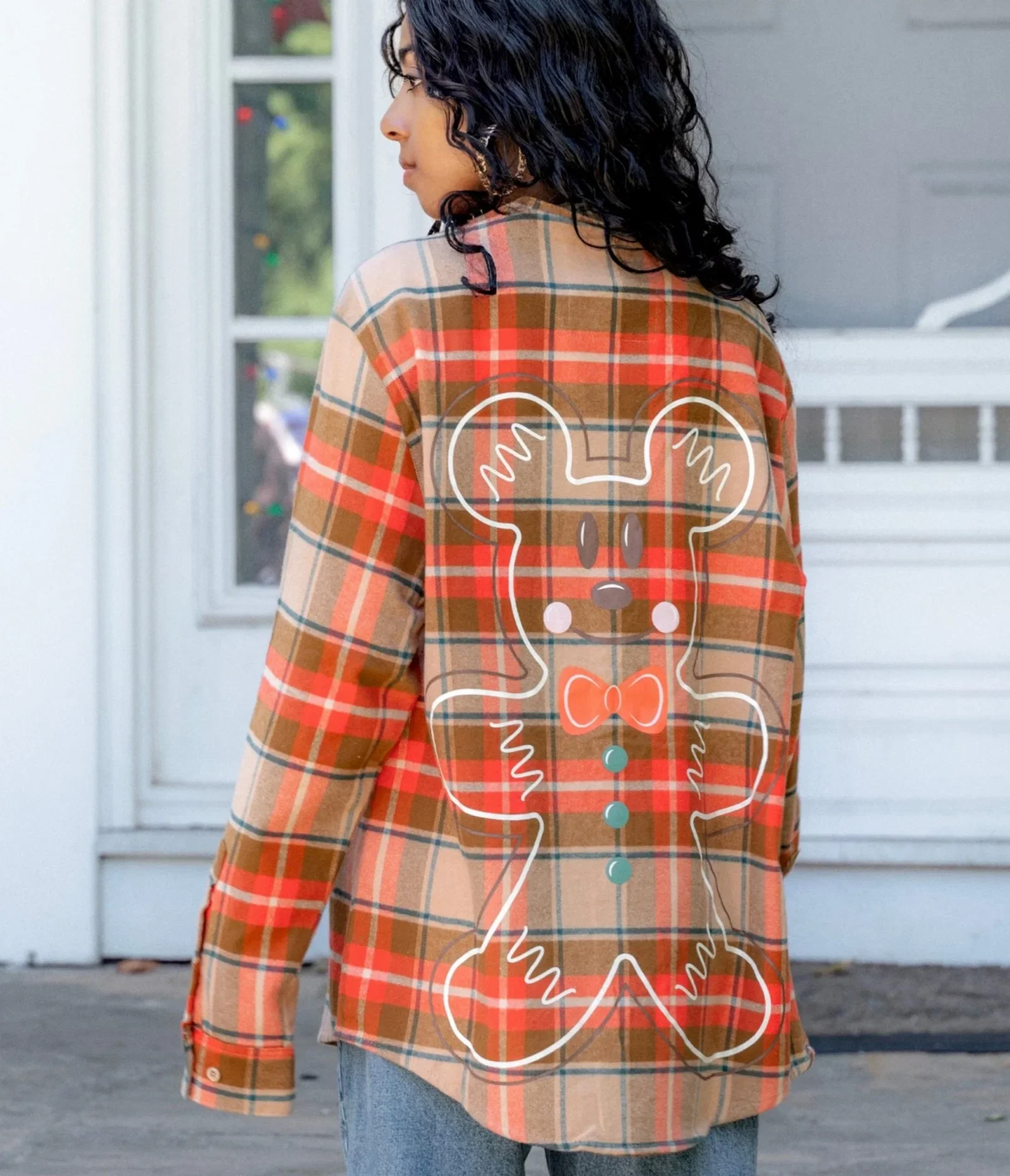 Image of Cakeworthy Plaid Mickey Gingerbread Scented Flannel