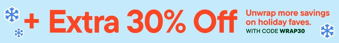 Extra 30% off Select Styles with code WRAP30