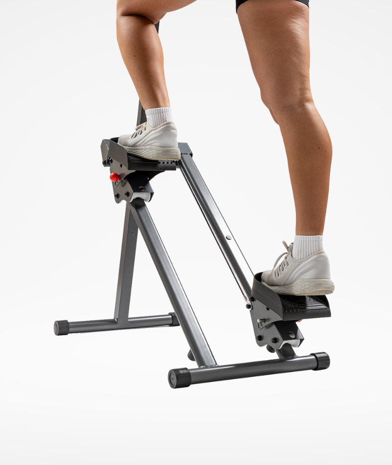 black foldable smart cardio step climber