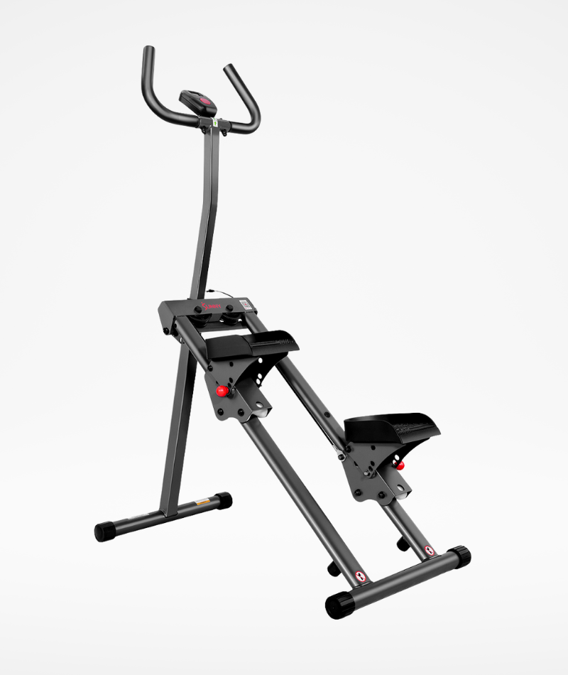 black foldable smart cardio step climber