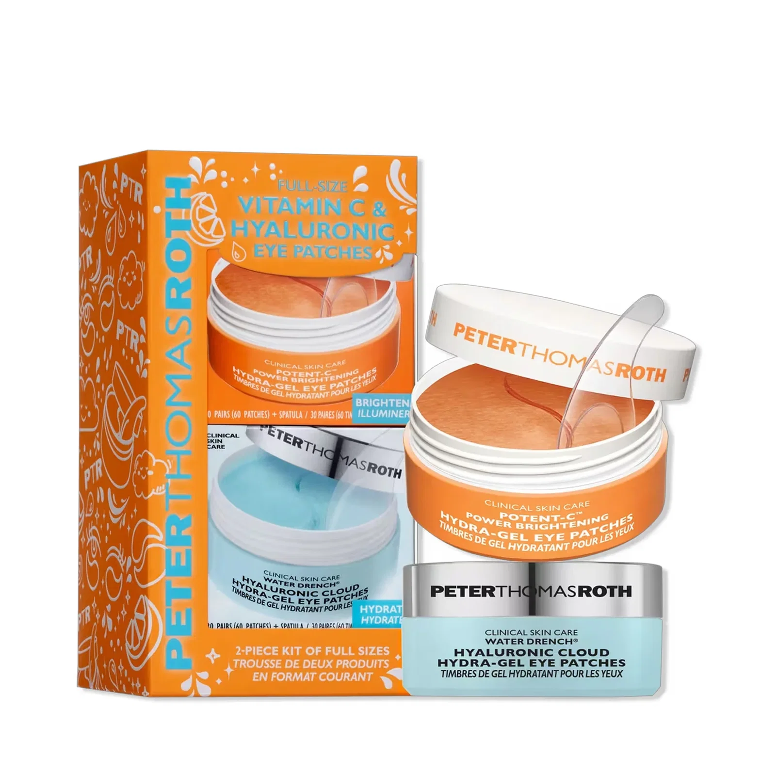 Image of Peter Thomas Roth Full-Size Vitamin C & Hyaluronic Eye Patches 2-Piece Gift Set