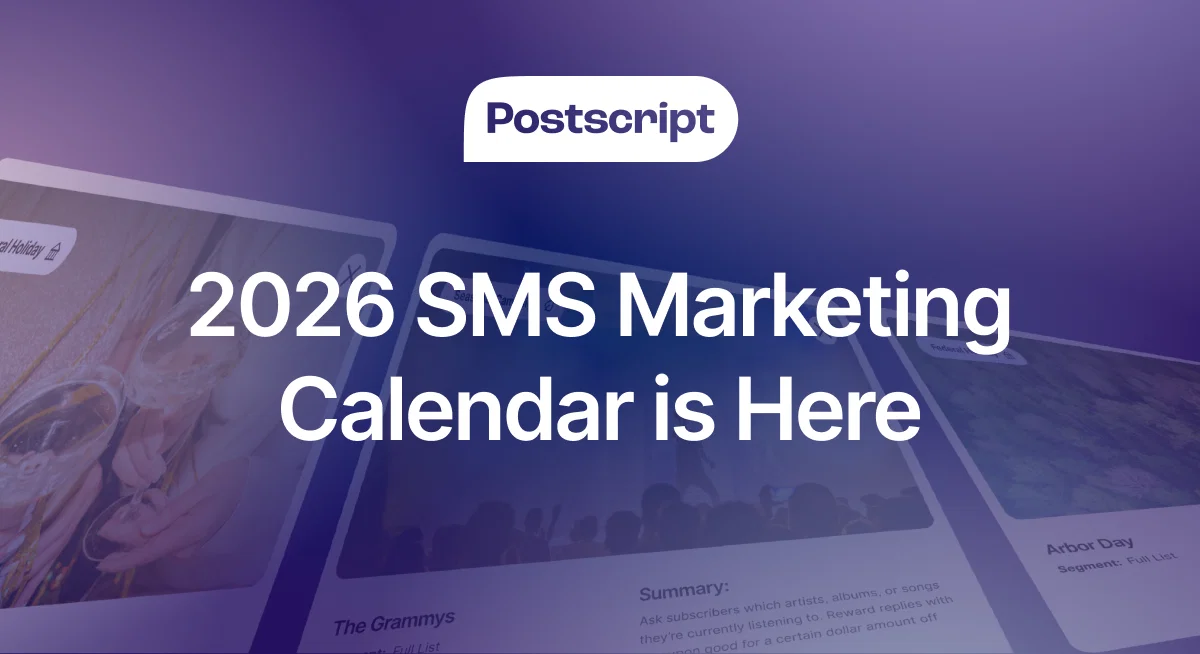 The 2026 SMS Marketing Calendar is HERE