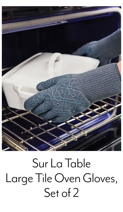 Sur La Table Large Tile Oven Gloves, Set of 2