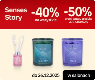 Senses Story -40% wszystko i -50% drugi, tańszy produkt z APLIKACJĄ