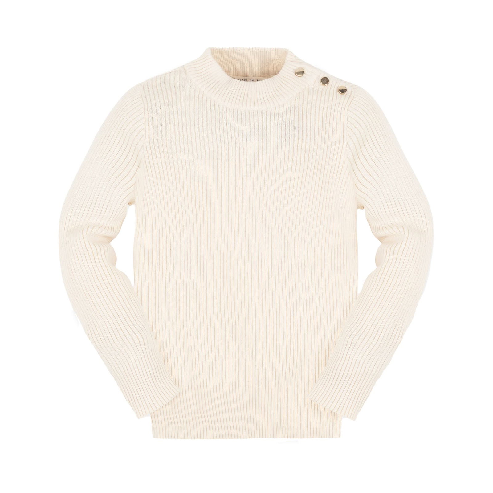 Image of Organic Mock Neck Sweater