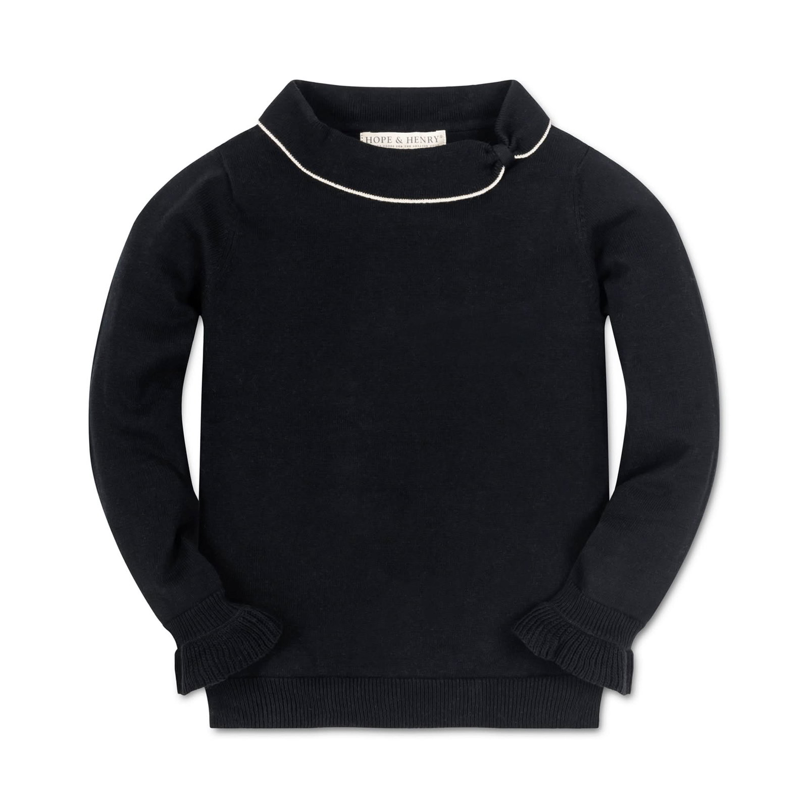 Image of Ruffle Cuff Collar Sweater