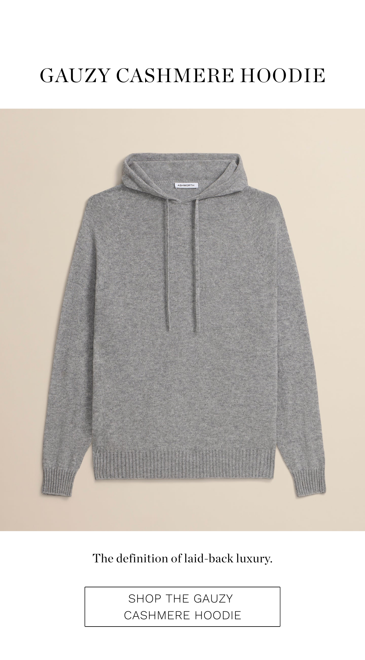Gauzy Cashmere Hoodie